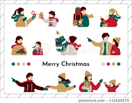 People enjoying Christmas People enjoying Christmas 132689879