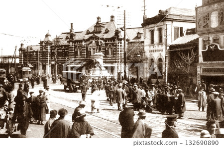 Old photo 1918-1923, Tokyo, Kanda Sudacho, Manseibashi Station seen from the old Nakasendo road Old photo 1918-1923, Tokyo, Kanda Sudacho, Manseibashi Station seen from the old Nakasendo road 132690890