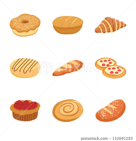 Fresh Breads & Pastries Collection 132691283