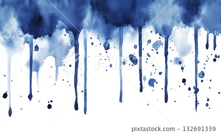 stain brush stroke art abstract blue background material texture paint brush stroke 132691339