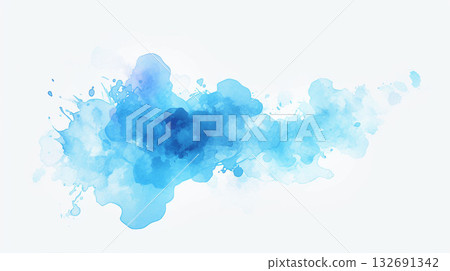 stain brush stroke art abstract blue background material texture paint brush stroke 132691342