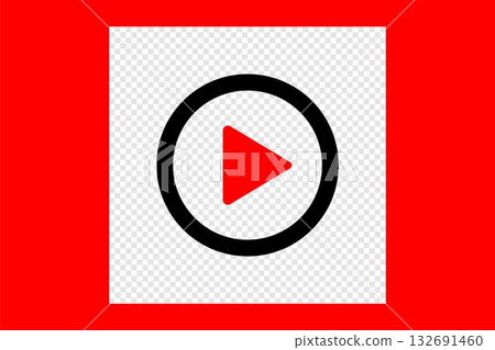 Play button icon with transparent background, perfect for web or app design. Play button icon with transparent background, perfect for web or app design. 132691460