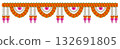 Indian festive door garland hangings for decoration 132691805