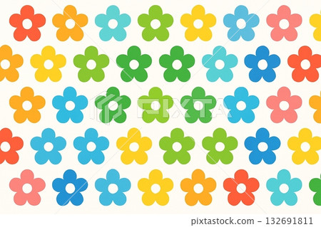 藍色花背景 132691811