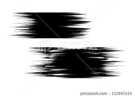 Paint brush stroke. Ink paint grunge design element vector illustration. 132691814