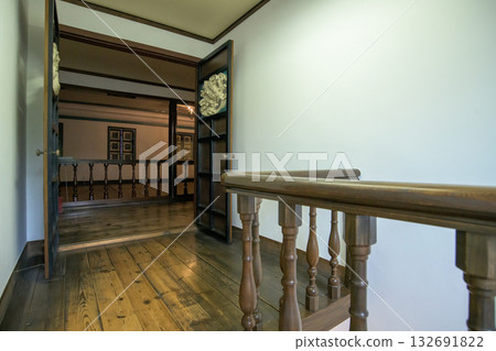 Inside the former Kaichi School building: Second floor corridor and auditorium, Nagano Prefecture 132691822