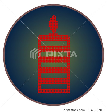 thick Christmas candle decorations 132691908