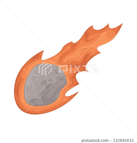 Illustration of meteor 132692632