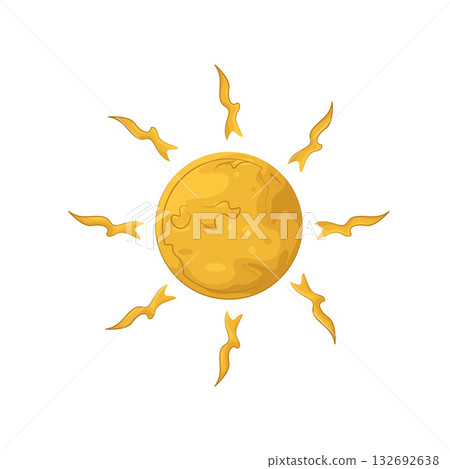 Illustration of sun 132692638