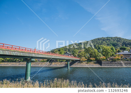 Uji River, Asagiri Bridge, Uji City, Kyoto Prefecture Uji River, Asagiri Bridge, Uji City, Kyoto Prefecture 132693246
