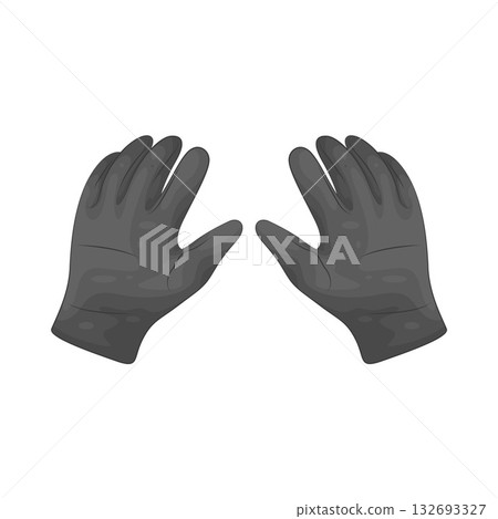 Illustration of police gloves Illustration of police gloves 132693327