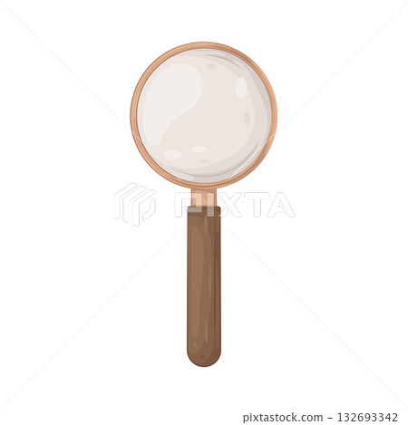 Illustration of magnifying glass Illustration of magnifying glass 132693342