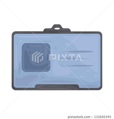 Illustration of police id card 132693345
