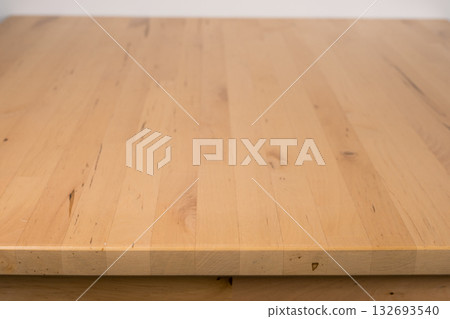 wood countertop and bar display with white isolated background 132693540