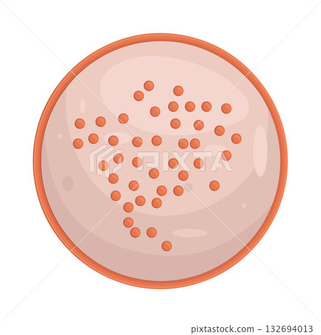 Illustration of bacterial colony Illustration of bacterial colony 132694013