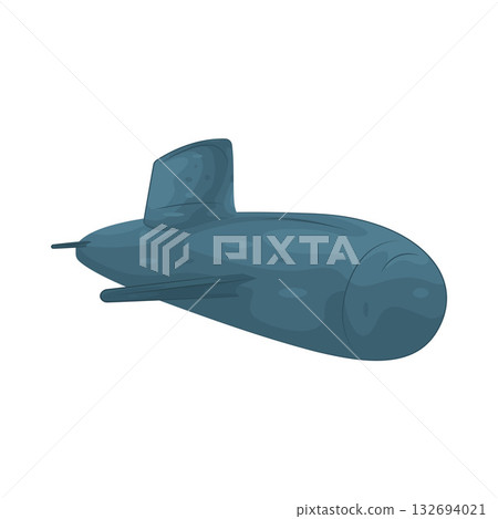 Illustration of submarine  132694021