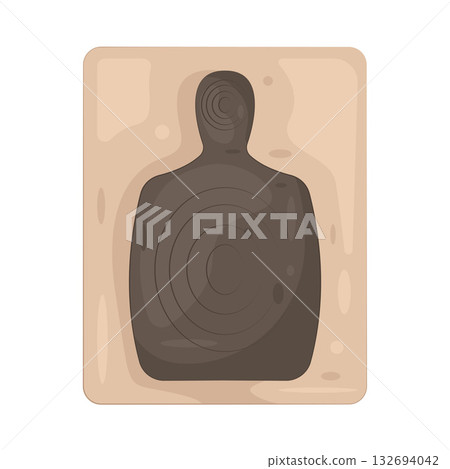 Illustration of target practice board  132694042