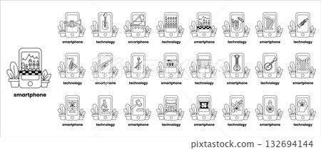A series of images of various objects and scenes, including a house, a tree A series of images of various objects and scenes, including a house, a tree 132694144