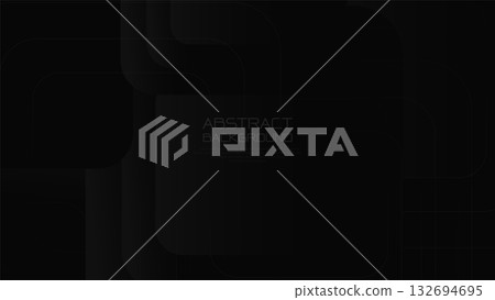 Abstract black geometric square background. Minimal simple background 132694695
