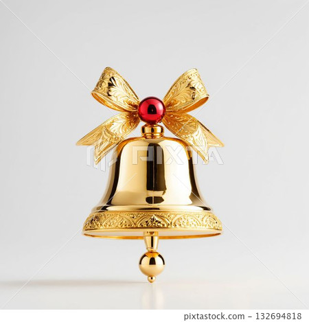Golden Christmas Bells 132694818