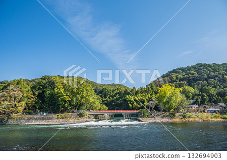 Kanryu Bridge, Kansai Electric Power Uji Power Station spillway, Uji River 132694903