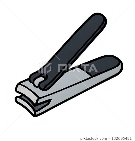 Simple and clean nail clipper illustration 132695491