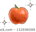 Cute hand-drawn watercolor apples/fruits/fruits 132696088