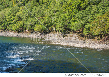 Uji River scenery Uji City, Kyoto Prefecture 132696205