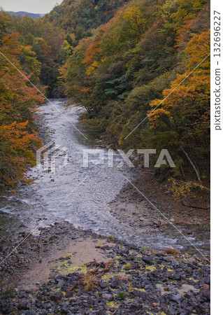 Autumn leaves in Nishizawa Valley, Yamanashi Prefecture Autumn leaves in Nishizawa Valley, Yamanashi Prefecture 132696227