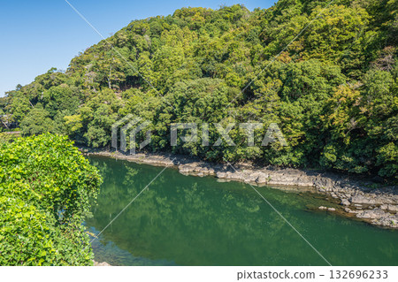 Uji River scenery Uji City, Kyoto Prefecture Uji River scenery Uji City, Kyoto Prefecture 132696233