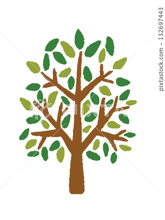 Hand drawn simple tree illustration Hand drawn simple tree illustration 132697443
