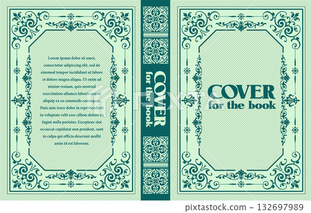 This elegant book cover design is perfect for a classic novel or historical fiction 132697989