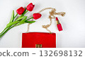 Valentine Gift. Makeup cosmetics tools background and beauty cosmetics,  132698132