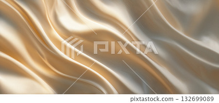 Smooth drape background with a sparkling gold finish | Satin-like texture that stands out for its luxury and sheen 132699089