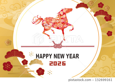 2026年馬年賀年卡 132699161