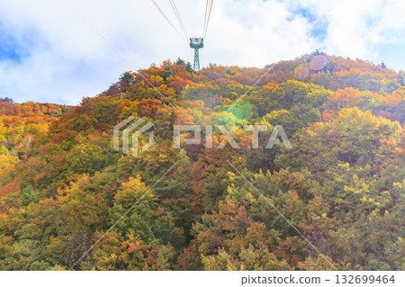 Yamagata Zao Plateau at its best for autumn leaves 132699464