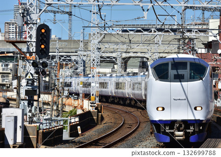 Kansai Airport Express Haruka bound for Kansai Airport Kansai Airport Express Haruka bound for Kansai Airport 132699788