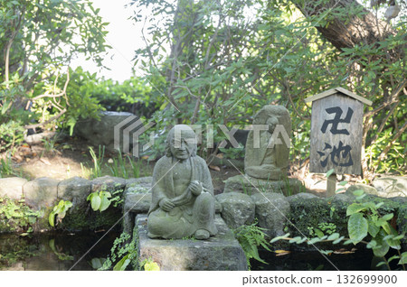 Kamakura Hasedera swastika pond 132699900