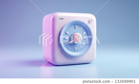 一款粉彩色廚房定時器的3D產品設計 132699901