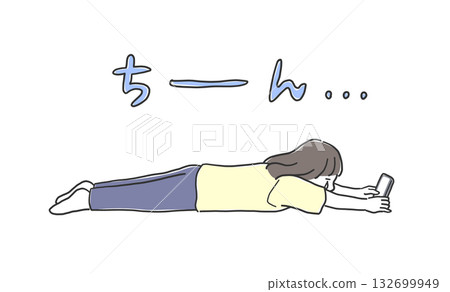 插圖素材:一位女性在查看手機後因收到拒絕訊息而感到沮喪。 插圖素材:一位女性在查看手機後因收到拒絕訊息而感到沮喪。 132699949