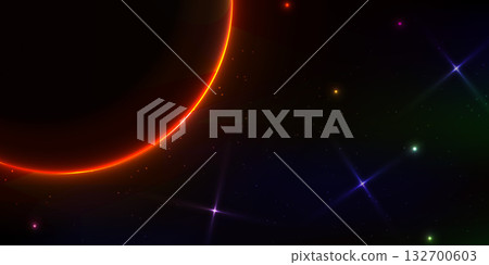 solar eclipse background with outer space concept solar eclipse background with outer space concept 132700603