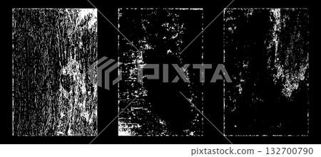 Black and white grunge. Distress overlay texture. Abstract surface dust and rough dirty wall background concept. Distress illustration simply place over object to create grunge effect. Vector EPS10. 132700790