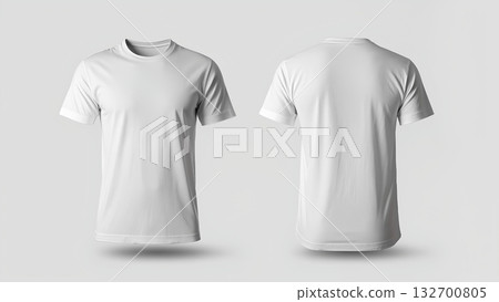 Tshirt mockup front and back view Tshirt mockup front and back view 132700805