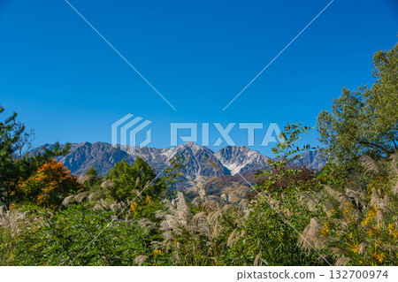 Autumn scenery and mountain scenery, Hakuba Village Autumn scenery and mountain scenery, Hakuba Village 132700974