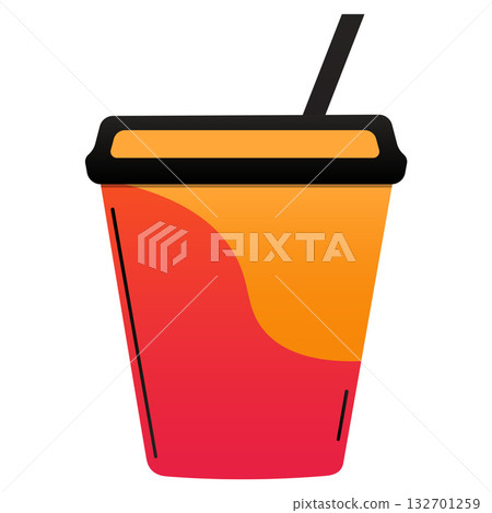 simple desain for an orange juice drink cup simple desain for an orange juice drink cup 132701259