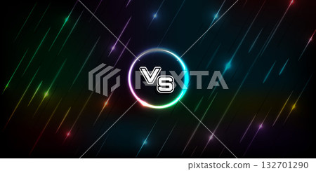 versus background with a touch of sparkling ligh 132701290