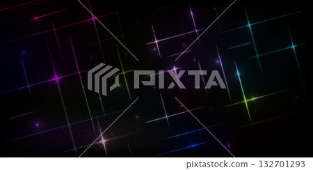 design background with abstract line pattern, outer universe design, with sparkling light 132701293
