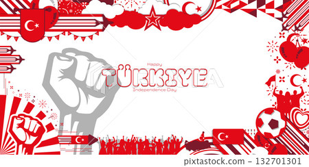 Celebration of the national holiday of independence Turkiye 132701301