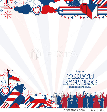 Celebration of the national holiday of independence Czech 132701302
