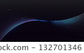 Abstract glowing wave lines on dark background. Dynamic wave pattern. Modern wavy lines 132701346